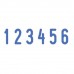 Нумератор 6-разр, оттиск 15*3,8мм синий, TRODAT 4836, корпус черный