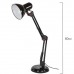 Настольная лампа светильник SONNEN TL-007, подст/струбц, 40 Вт, Е27, черный, высота 60 см, 235540