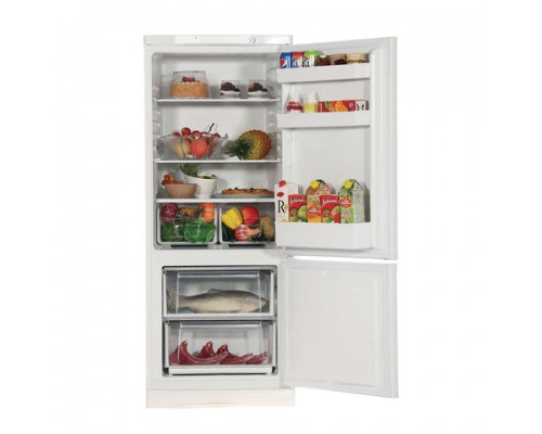 Холодильник STINOL STS 150, общий объем 263л, нижняя морозильная камера 72л, 60x62x150 см, белый
