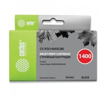 Картридж струйный CACTUS (CS-PGI1400XLBK) для CANON МВ2040/МВ2340, черный