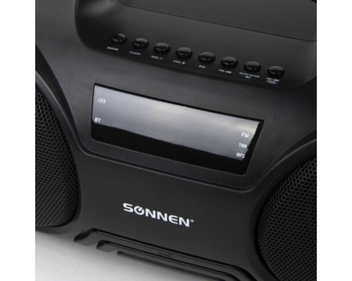 Колонка портативная SONNEN B332, 16 Вт, Bluetooth, FM-тюнер, microSD, MP3-плеер, черная