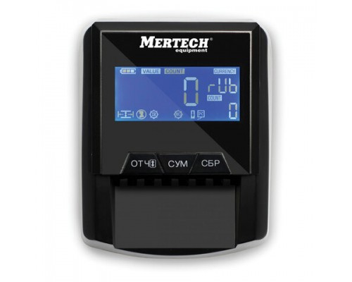 Детектор банкнот MERTECH D-20A FLASH PRO LCD, автоматический, ИК, МАГНИТНАЯ, АНТИСТОКС детекция