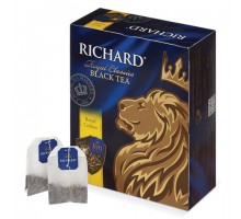 Чай RICHARD "Royal Ceylon" черный цейлонский, 100 пакетиков по 2 г, 610606
