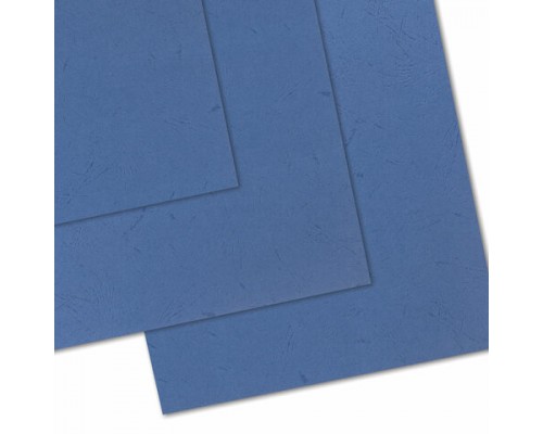 Обложки картонные д/переплета А3, КОМПЛЕКТ 100 шт, тисн.под кожу,  230г/м2, синие, BRAUBERG, 532156