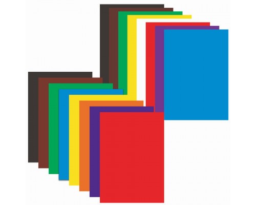 Набор цветного картона и бумаги А4 мелованные, 8+8 цв, в папке, ЮНЛАНДИЯ,200х290мм, 