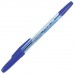 Ручка шариковая BRAUBERG Carina Blue, СИНЯЯ, корпус тонированный синий, 1мм, линия 0,5мм, 141669