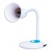 Настольная лампа светильник SONNEN OU-607, на подставке, цоколь Е27, белый/синий, 236681