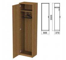 Шкаф для одежды "Арго", 560х370х2000 мм, орех (КОМПЛЕКТ)