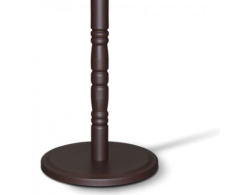 Вешалка-стойка SHT-CR14, 1,87 м, диск 35 см, 4 крючка, металл, коричневая, ш/к 76491