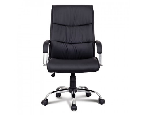 Кресло офисное BRABIX Space EX-508, экокожа, хром, черное, 530860