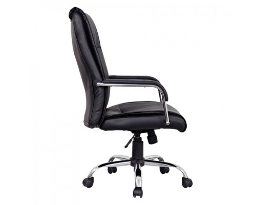 Кресло офисное BRABIX Space EX-508, экокожа, хром, черное, 530860