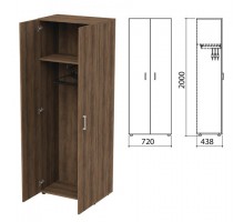 Шкаф для одежды "Приоритет", 720х438х2000 мм, лагос (КОМПЛЕКТ)