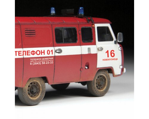Модель для склеивания АВТО Пожарная служба УАЗ 