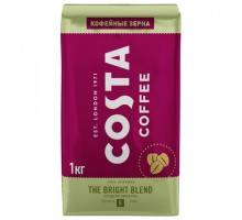 Кофе в зернах COSTA COFFEE "Bright Blend", 1000 г, вакуумная упаковка, 2096903
