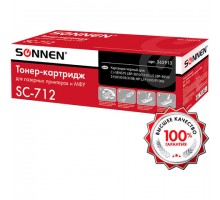 Картридж лазерный SONNEN (SC-712) для CANON LBP-3010/3100, ВЫСШЕЕ КАЧЕСТВО, ресурс 1500 стр., 362913