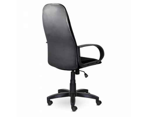 Кресло офисное BRABIX Praktik EX-279, ткань С / кожзам Z, черное С-11, 532017