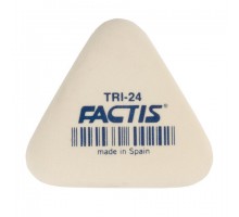 Ластик FACTIS (Испания) TRI 24, 51х46х12 мм, белый, треугольный, мягкий, PMFTRI24