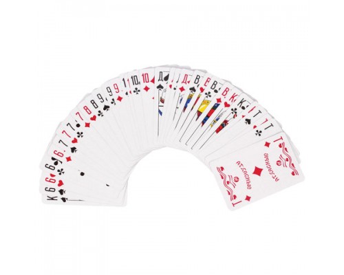 Карты игральные, 36 карт, с пластиковым покрытием, 454215