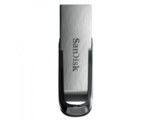 Флеш-диск 128GB SANDISK Ultra Flair USB 3.0, металл. корпус, серебристый, SDCZ73-128G-G46