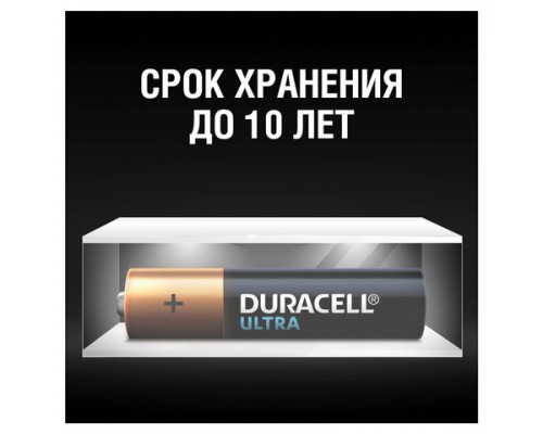 Батарейки КОМПЛЕКТ 2 шт, DURACELL Ultra, AAA(LR03,24А),алкалиновые,мизинчиковые,блистер(ш/к0425)