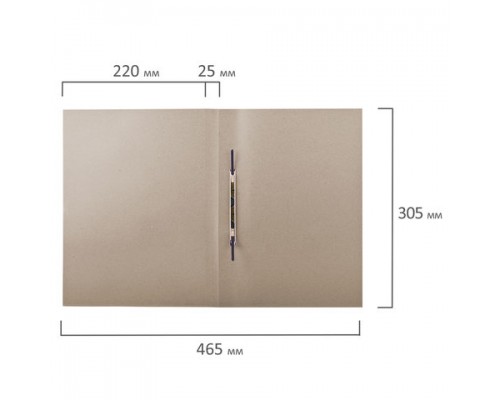 Скоросшиватель картонный ОФИСМАГ, гарантированная плотность 280 г/м2, до 200л, 124577
