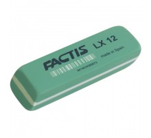 Ластик большой FACTIS LX 12 (Испания), 74х24х13 мм, зеленый, прямоугольный, скошенные края, CPFLX12
