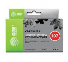 Картридж струйный CACTUS (CS-PFI107BK) для CANON PF680/685/780/785, черный