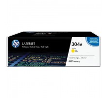 Картридж лазерный HP (CC532A) ColorLaserJet CP2025/CM2320, №304A, желтый, оригинальный, ресурс 2800 страниц