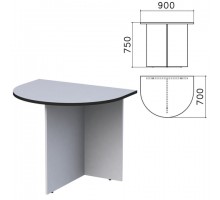 Стол приставной к столу для переговоров (640112) "Монолит", 900х700х750 мм, серый, ПМ19.11