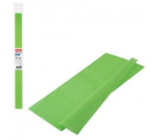 Бумага гофрированная/креповая, 32 г/м2, 50х250 см, светло-зеленая, в рулоне, BRAUBERG, 126536