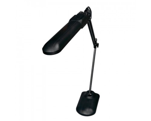 Настольная лампа светильник Дельта + на подставке, ЛЮМИНИСЦЕНТНАЯ, цоколь 2G7, 11 Вт, чёрный