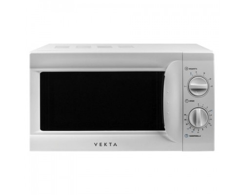 Микроволновая печь VEKTA MS720AHW, объем 20 л, мощность 700 Вт, мех. управление, таймер, белая
