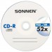 Диск CD-R SONNEN 700Mb 52x бумажный конверт (1 штука), 512573