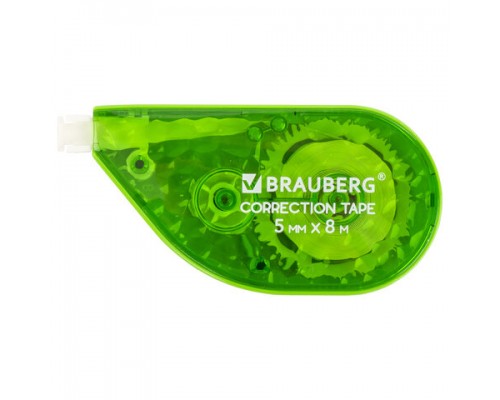 Корректирующая лента BRAUBERG FRESH ZONE, 5 мм х 8 м, корпус ассорти, блистер, дисплей, 229063