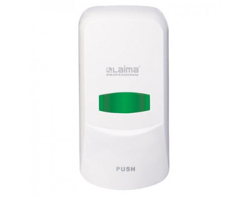 Дозатор для жидкого мыла LAIMA PROFESSIONAL CLASSIC, НАЛИВНОЙ, 0,6 л., белый, ABS пластик, 601423