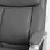 Кресло офисное BRABIX PREMIUM Level EX-527, пружинный блок, рециклированная кожа, серое, 531937