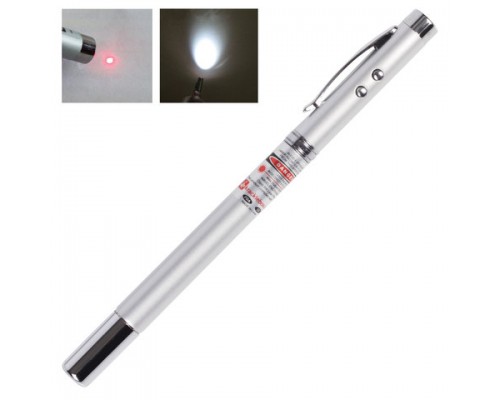 Указка лазерная, радиус 200 м, красный луч, LED фонарь, указка, магнит, ручка, футляр,TP-RP-18