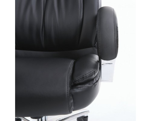 Кресло офисное BRABIX PREMIUM Advance EX-575, хром, экокожа, черное, 531825