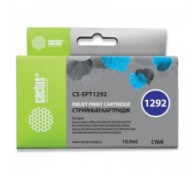 Картридж струйный CACTUS (CS-EPT1292) для EPSON Stylus B42WD/BX305W/BX625WD, голубой