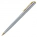 Ручка подарочная шариковая BRAUBERG Maestro, СИНЯЯ, корпус серебристый с золот,линия 0,5мм,143468