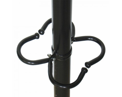 Вешалка-стойка Квартет-З, 1,79м, основание 40см, 4 крючка+место для зонтов, металл, черная, ш/к84626