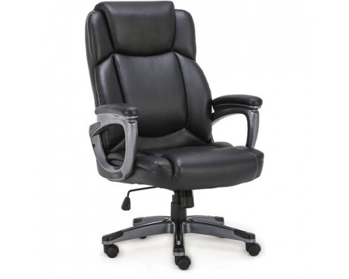 Кресло офисное BRABIX PREMIUM Favorite EX-577, пружинный блок, рециклированная кожа, черное, 531934
