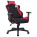 Кресло компьютерное BRABIX GT Racer GM-101, подушка, ткань, черное/красное, 531820