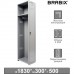 Шкаф (секция без стенки) металлический для одежды BRABIX LK 01-30, (в1830*ш300*г500мм), 291128