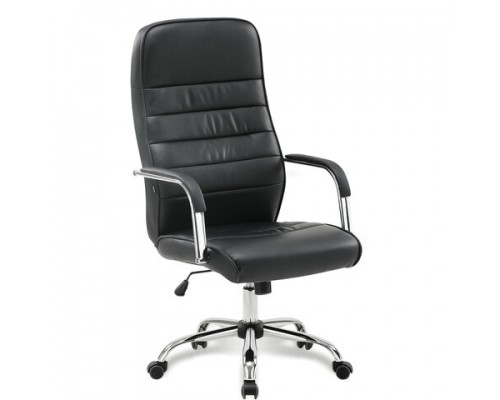 Кресло офисное BRABIX Stark EX-547, экокожа, хром, черное, 531948