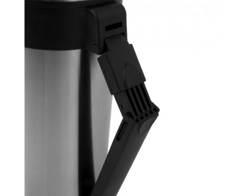 Термос LAIMA классический с узким горлом, 1,2л, нержавеющая сталь, пластиковая ручка, 605125
