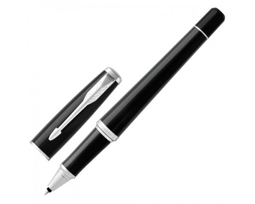Ручка-роллер PARKER Urban Core Black Cab CT, корпус черный глянц. лак, хром. детали, черная, 1931587