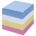 Блок для записей STAFF проклеенный, куб 8*8 см, 800 листов, цветной, 120383