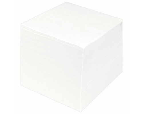 Блок для записей STAFF проклеенный, куб 9*9*9 см, белый, белизна 90-92%, 129204