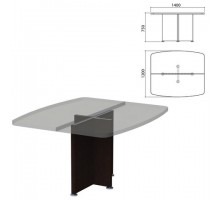 Каркас базы стола для переговоров "Приоритет" (1400х1200х750 мм), венге, К-912, К-912 венге